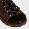 Celine Billie Chunky Sandale  in Calfskin and Textile