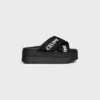 Celine Block Slide in Mesh, Nylon & Textile with Celine Jacquard Celine Block Slide in Mesh, Nylon & Textile with Celine Jacquard