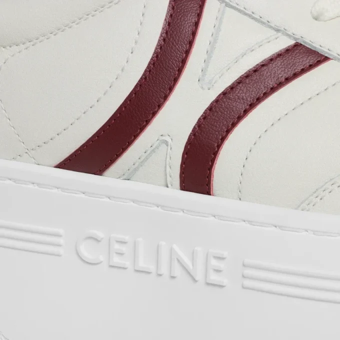 Celine – Block Sneakers with Back Triomphe and Wedge Outsole in Calfskin