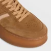 Celine – Block Sneakers with Back Triomphe and Wedge Outsole in Suede Calfskin and Calfskin