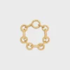 Celine Charms Heritage Chunky Bracelet in Brass with Gold Finish