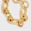 Celine Charms Heritage Chunky Bracelet in Brass with Gold Finish