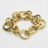 Celine Charms Heritage Chunky Bracelet in Brass with Gold Finish