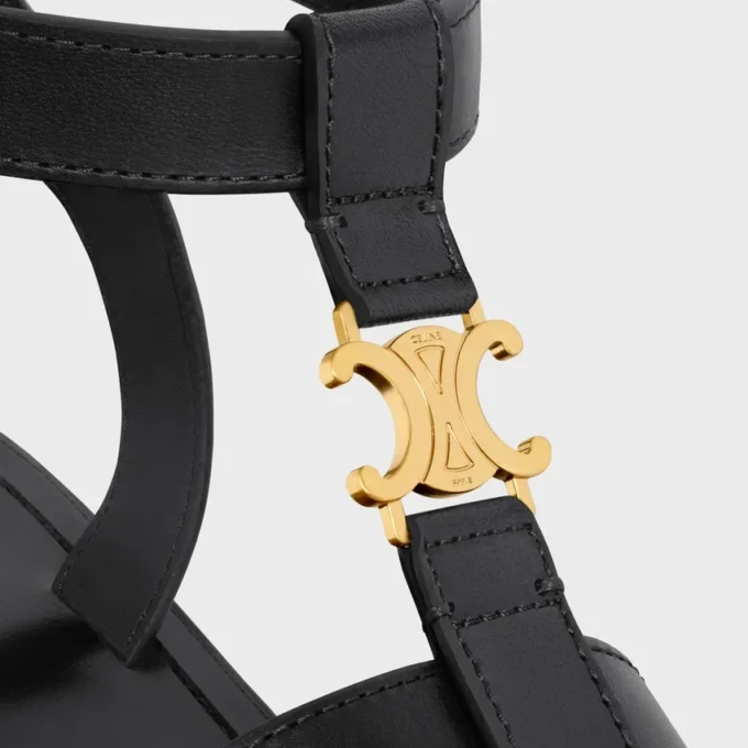 Celine Clea Triomphe Gladiator Sandal in Calfskin – Vegetal Tanning