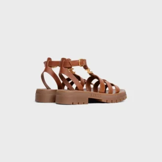 Celine Clea Triomphe Sandal in Calfskin – Vegetal Tanning