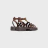 Celine Clea Triomphe Sandal in Calfskin – Vegetal Tanning