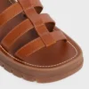Celine Clea Triomphe Sandal in Calfskin – Vegetal Tanning