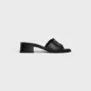 Celine Clemence Mule in Lambskin and Patent Calfskin