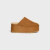 Celine Dana – Wedge Mule in Suede Calfskin
