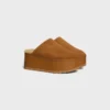 Celine Dana – Wedge Mule in Suede Calfskin