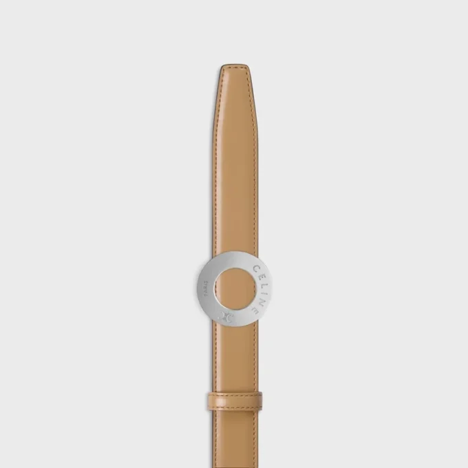 Celine Disc Buckle 25Mm in Metal & Reversible Strap 25Mm in Taurillon Celine Disc Buckle 25Mm in Metal & Reversible Strap 25Mm in Taurillon