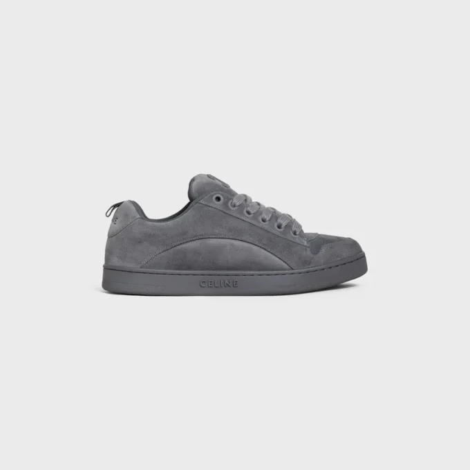 Celine Huntington Low Lace-Up Sneaker in Suede Calfskin and Mesh Celine Huntington Low Lace-Up Sneaker in Suede Calfskin and Mesh