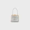 Celine Lana Minaudiere in Suede Calfskin with Strass