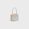 Celine Lana Minaudiere in Suede Calfskin with Strass