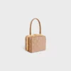 Celine Lana Minaudiere in Suede Calfskin with Triomphe Strass Celine Lana Minaudiere in Suede Calfskin with Triomphe Strass