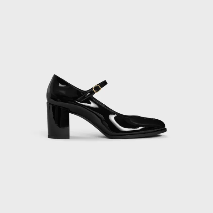 Celine Lily Perforated Triomphe Babies in Patent Calfskin Celine Lily Perforated Triomphe Babies in Patent Calfskin
