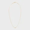 Celine Line Necklace in Yellow Gold and Diamonds