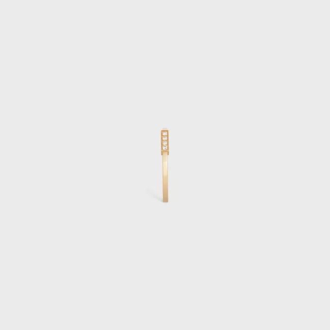 Celine Line Ring in Yellow Gold and Diamonds Celine Line Ring in Yellow Gold and Diamonds