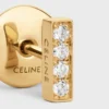 Celine Line Stud in Yellow Gold and Diamonds Celine Line Stud in Yellow Gold and Diamonds