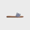 Celine Lympia Mule in Striped Textile with Triomphe