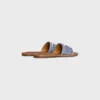 Celine Lympia Mule in Striped Textile with Triomphe
