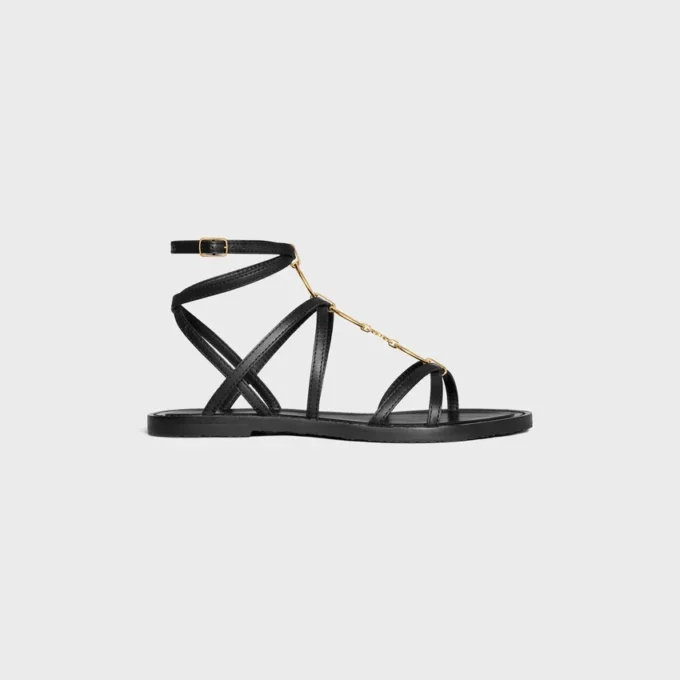 Celine Lympia Strappy Jewel Sandal  in Calfskin
