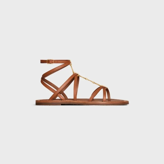 Celine Lympia Strappy Jewel Sandal  in Calfskin