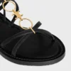 Celine Lympia Strappy Jewel Sandal  in Calfskin