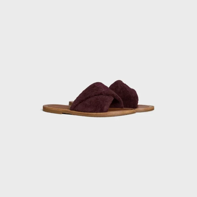 Celine Lympia Twisted Sandal in Sponge Fabric Celine Lympia Twisted Sandal in Sponge Fabric