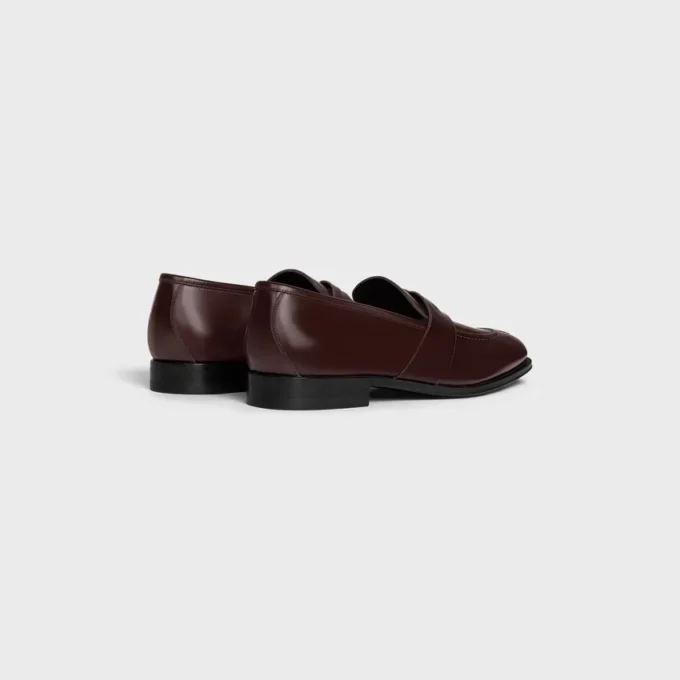 Celine Malaquais Penny Triomphe Loafer in Polished Bull Celine Malaquais Penny Triomphe Loafer in Polished Bull