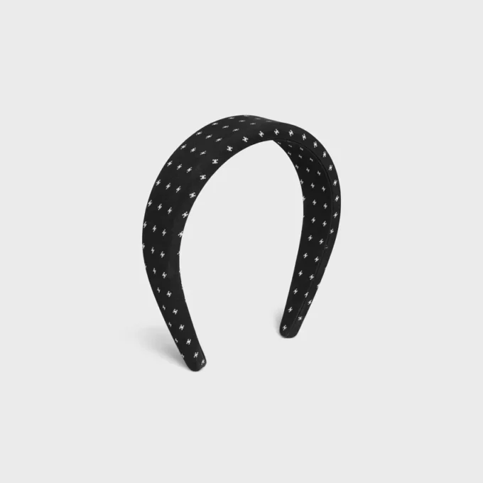 Celine Micro Triomphe Headband in Silk