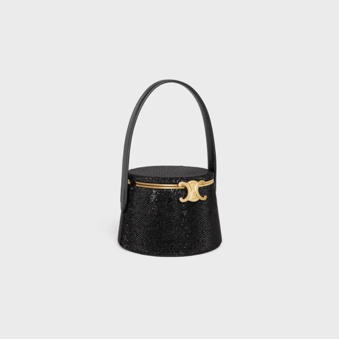 Celine Nina Minaudiere in Suede Calfskin with Strass Celine Nina Minaudiere in Suede Calfskin with Strass