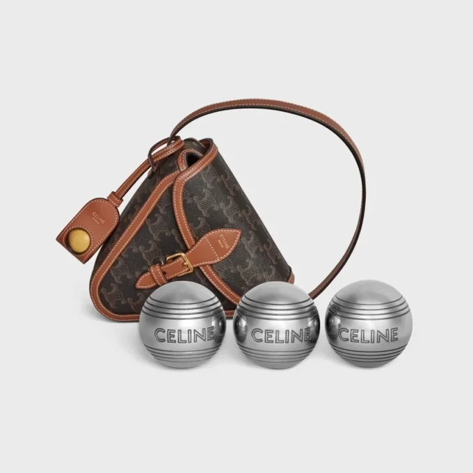 Celine Petanque Game in Triomphe Canvas and Calfskin Celine Petanque Game in Triomphe Canvas and Calfskin