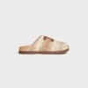 Celine Pitea Clog in Striped Cotton Textile