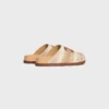 Celine Pitea Clog in Striped Cotton Textile