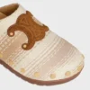 Celine Pitea Clog in Striped Cotton Textile