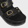 Celine Polly Wedge Mule in Calfskin