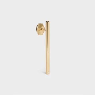 Celine Sentimental Straight Earring in Yellow Gold and Diamond