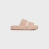 Celine Slides Triomphe in Sponge Fabric