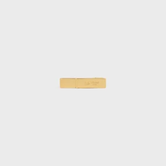 Celine Sulky Hair Clip in Brass with Gold Finish and Steel Celine Sulky Hair Clip in Brass with Gold Finish and Steel
