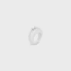 Celine Sulky Ring in Brass with Rhodium Finish