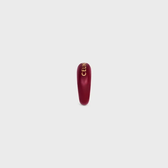 Celine Sulky Ring in Enamel and Brass with Gold Finish