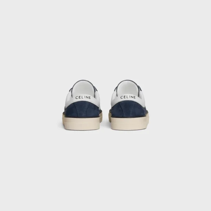 Celine Sunset Low Lace-Up Sneaker in Suede Calfskin and Calfskin Celine Sunset Low Lace-Up Sneaker in Suede Calfskin and Calfskin