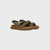 Celine – Tippi Triomphe Sandal in Suede Calfskin