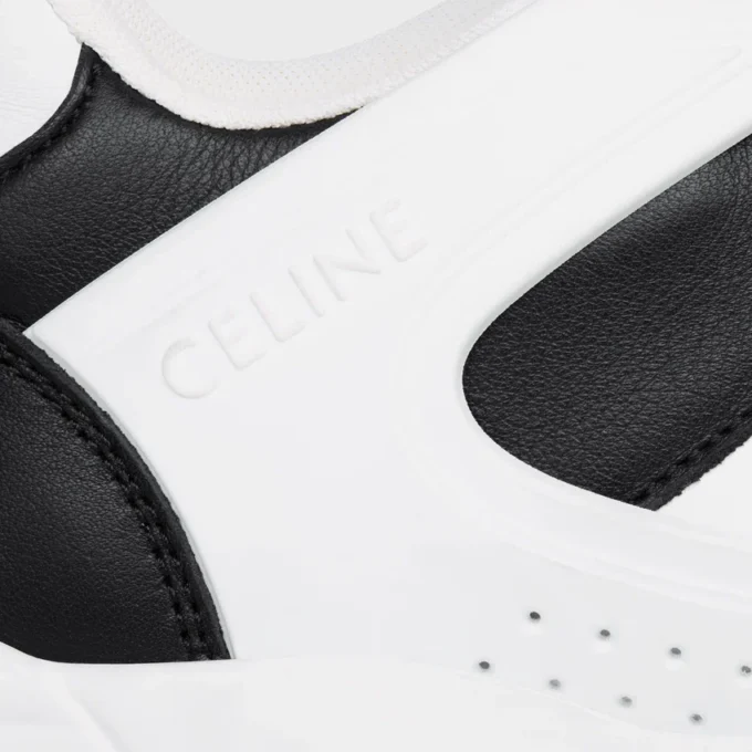 Celine Trainer Ct-07 Low Lace-Up Sneaker in Calfskin