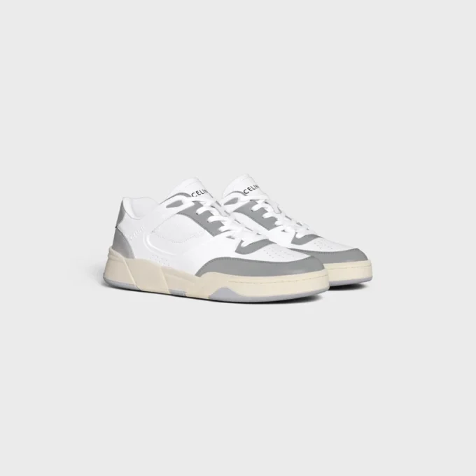 Celine Trainer Ct-09 Low Lace-Up Sneaker in Calfskin and Mesh Celine Trainer Ct-09 Low Lace-Up Sneaker in Calfskin and Mesh