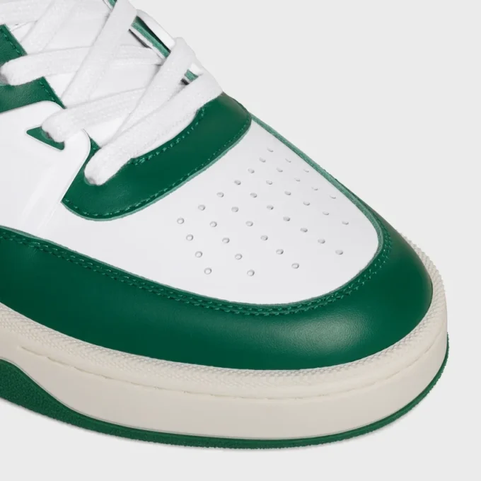 Celine Trainer Ct-09 Low Lace-Up Sneaker in Calfskin and Mesh Celine Trainer Ct-09 Low Lace-Up Sneaker in Calfskin and Mesh