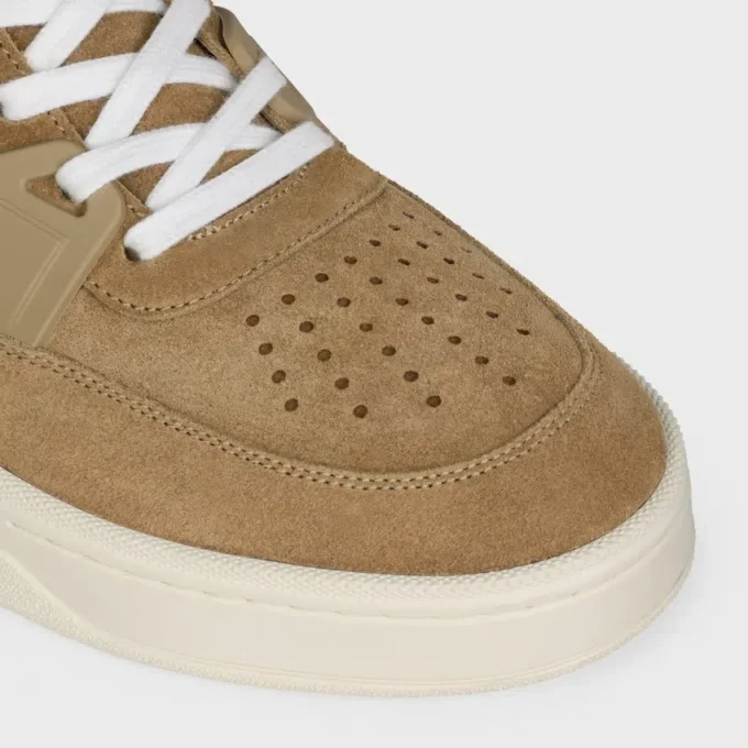 Celine Trainer Ct-09 Low Lace-Up Sneaker in Suede Calfskin and Mesh