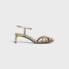 Celine Triomphe Sandal in Laminated Lambskin Celine Triomphe Sandal in Laminated Lambskin