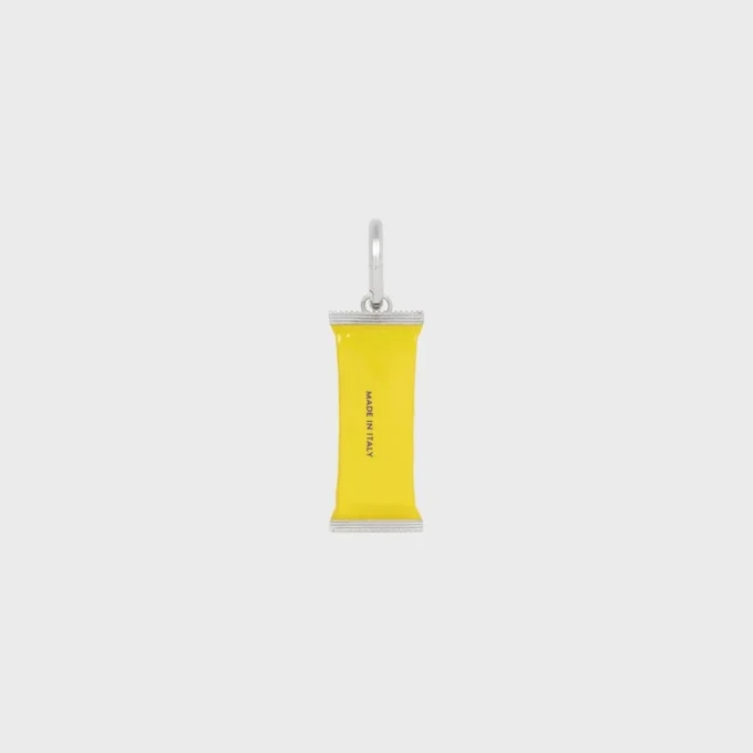Charms Candy Bar in Enamel and Brass with Rhodium Finish